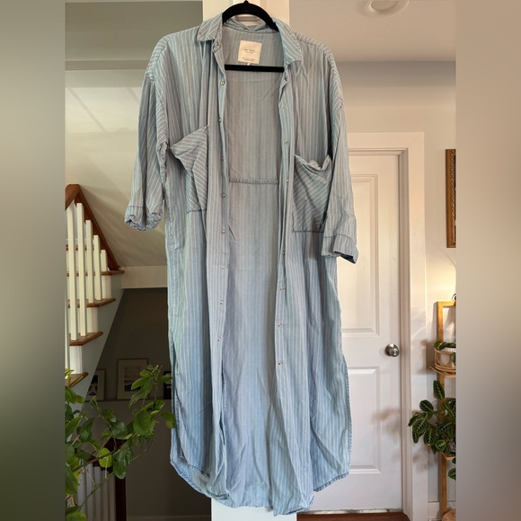 Zara Denim Makers Blue Buttondown - Size M - Picture 1 of 5